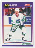 Mark Hunter - Hartford Whalers (NHL Hockey Card) 1991-92 Score American # 156 Mint