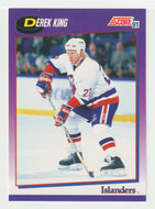 Derek King - New York Islanders (NHL Hockey Card) 1991-92 Score American # 167 Mint