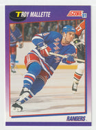 Troy Mallette - New York Rangers (NHL Hockey Card) 1991-92 Score American # 178 Mint
