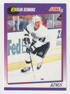 Brian Benning - Los Angeles Kings (NHL Hockey Card) 1991-92 Score American # 186 Mint
