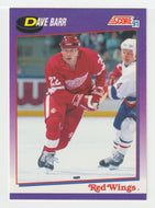 Dave Barr - Detroit Red Wings (NHL Hockey Card) 1991-92 Score American # 187 Mint