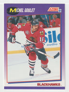 Michel Goulet - Chicago Blackhawks (NHL Hockey Card) 1991-92 Score American # 201 Mint