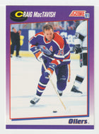 Craig MacTavish - Edmonton Oilers (NHL Hockey Card) 1991-92 Score American # 202 Mint