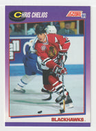 Chris Chelios - Chicago Blackhawks (NHL Hockey Card) 1991-92 Score American # 235 Mint