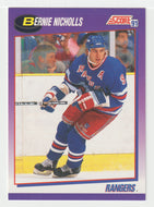 Bernie Nicholls - New York Rangers (NHL Hockey Card) 1991-92 Score American # 240 Mint