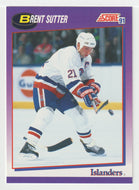 Brent Sutter - New York Islanders (NHL Hockey Card) 1991-92 Score American # 243 Mint