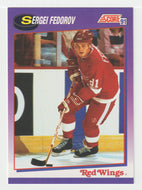 Sergei Fedorov - Detroit Red Wings (NHL Hockey Card) 1991-92 Score American # 250 Mint
