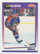 Craig Simpson - Edmonton Oilers (NHL Hockey Card) 1991-92 Score American # 255 Mint