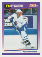 Randy Velischek - Quebec Nordiques (NHL Hockey Card) 1991-92 Score American # 257 Mint