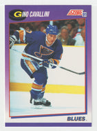 Gino Cavallini - St. Louis Blues (NHL Hockey Card) 1991-92 Score American # 258 Mint