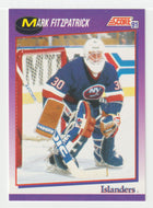 Mark Fitzpatrick - New York Islanders (NHL Hockey Card) 1991-92 Score American # 266 Mint