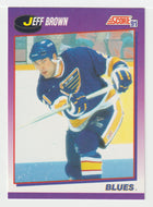 Jeff Brown - St. Louis Blues (NHL Hockey Card) 1991-92 Score American # 276 Mint
