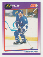 Steven Finn - Quebec Nordiques (NHL Hockey Card) 1991-92 Score American # 278 Mint