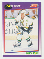 Neal Broten - Minnesota North Stars (NHL Hockey Card) 1991-92 Score American # 280 Mint