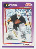 Troy Gamble - Vancouver Canucks (NHL Hockey Card) 1991-92 Score American # 282 Mint