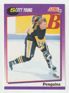 Scott Young - Pittsburgh Penguins (NHL Hockey Card) 1991-92 Score American # 287 Mint