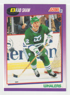 Brad Shaw - Hartford Whalers (NHL Hockey Card) 1991-92 Score American # 289 Mint