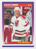 Myles O'Connor - New Jersey Devils - Top Prospects (NHL Hockey Card) 1991-92 Score American # 322 Mint