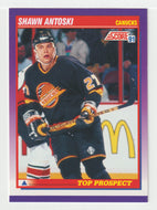 Shawn Antoski - Vancouver Canucks - Top Prospects (NHL Hockey Card) 1991-92 Score American # 323 Mint