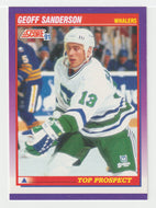 Geoff Sanderson RC - Hartford Whalers - Top Prospects (NHL Hockey Card) 1991-92 Score American # 324 Mint