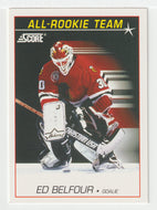 Ed Belfour - Chicago Blackhawks - All-Rookie All-Star Team (NHL Hockey Card) 1991-92 Score American # 348 Mint
