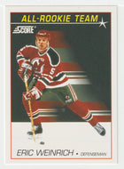 Eric Weinrich - New Jersey Devils - All-Rookie All-Star Team (NHL Hockey Card) 1991-92 Score American # 350 Mint