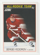 Sergei Fedorov - Detroit Red Wings - All-Rookie All-Star Team (NHL Hockey Card) 1991-92 Score American # 352 Mint