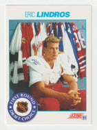 Eric Lindros - 1st Round Draft Choice (NHL Hockey Card) 1991-92 Score American # 356 Mint