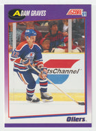 Adam Graves - Edmonton Oilers (NHL Hockey Card) 1991-92 Score American # 358 Mint
