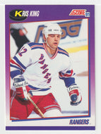 Kris King - New York Rangers (NHL Hockey Card) 1991-92 Score American # 363 Mint