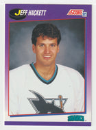 Jeff Hackett - San Jose Sharks (NHL Hockey Card) 1991-92 Score American # 367 Mint