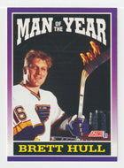 Brett Hull - St. Louis Blues - Man of the Year (NHL Hockey Card) 1991-92 Score American # 371 Mint