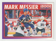 Mark Messier - 1,000 Point Club (NHL Hockey Card) 1991-92 Score American # 373 Mint