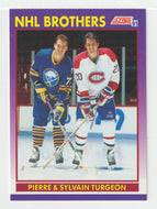 Turgeon Brothers - Pierre & Sylvain (NHL Hockey Card) 1991-92 Score American # 377 Mint