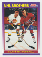 Courtnall Brothers - Geoff & Russ (NHL Hockey Card) 1991-92 Score American # 380 Mint