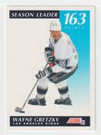 Wayne Gretzky - Los Angeles Kings - Season Leader - Points (NHL Hockey Card) 1991-92 Score American # 406 Mint