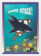 San Jose Sharks - Logo and Starting Lineup (NHL Hockey Card) 1991-92 Score American # 414 Mint
