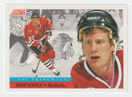 Jeremy Roenick - Chicago Blackhawks - The Franchise (NHL Hockey Card) 1991-92 Score American # 418 Mint