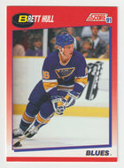 Brett Hull - St. Louis Blues (NHL Hockey Card) 1991-92 Score Canadian Bilingual # 1 Mint