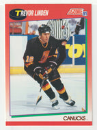 Trevor Linden - Vancouver Canucks (NHL Hockey Card) 1991-92 Score Canadian # 8 Mint