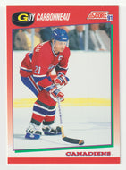 Guy Carbonneau - Montreal Canadiens (NHL Hockey Card) 1991-92 Score Canadian # 19 Mint