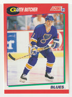 Garth Butcher - St. Louis Blues (NHL Hockey Card) 1991-92 Score Canadian # 24 Mint