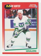 Mark Hunter - Hartford Whalers (NHL Hockey Card) 1991-92 Score Canadian # 156 Mint