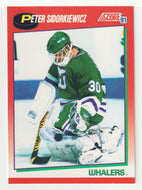 Peter Sidorkiewicz - Hartford Whalers (NHL Hockey Card) 1991-92 Score Canadian # 203 Mint