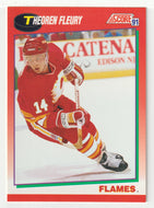 Theo Fleury - Calgary Flames (NHL Hockey Card) 1991-92 Score Canadian # 226 Mint