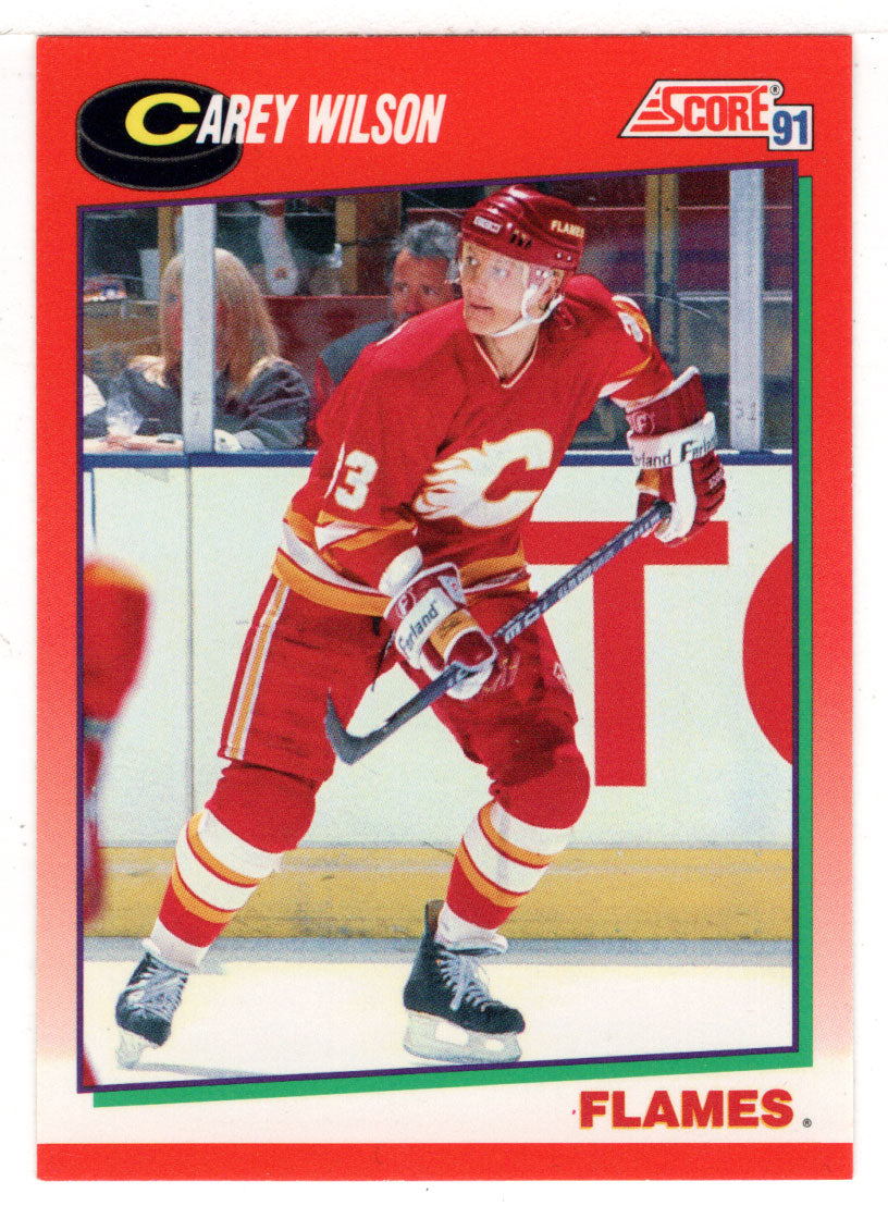 Carey Wilson - Calgary Flames (NHL Hockey Card) 1991-92 Score Canadian # 227 Mint