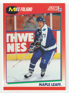 Mike Foligno - Toronto Maple Leafs (NHL Hockey Card) 1991-92 Score Canadian # 248 Mint