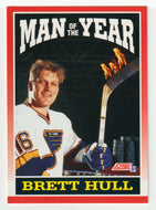 Brett Hull - St. Louis Blues - Man of the Year (NHL Hockey Card) 1991-92 Score Canadian # 261 Mint