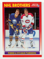 Pierre Turgeon - Sylvain Turgeon - NHL Brothers (NHL Hockey Card) 1991-92 Score Canadian # 267 Mint