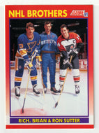 Rich Sutter - Brian Sutter - Ron Sutter - NHL Brothers (NHL Hockey Card) 1991-92 Score Canadian # 268 Mint